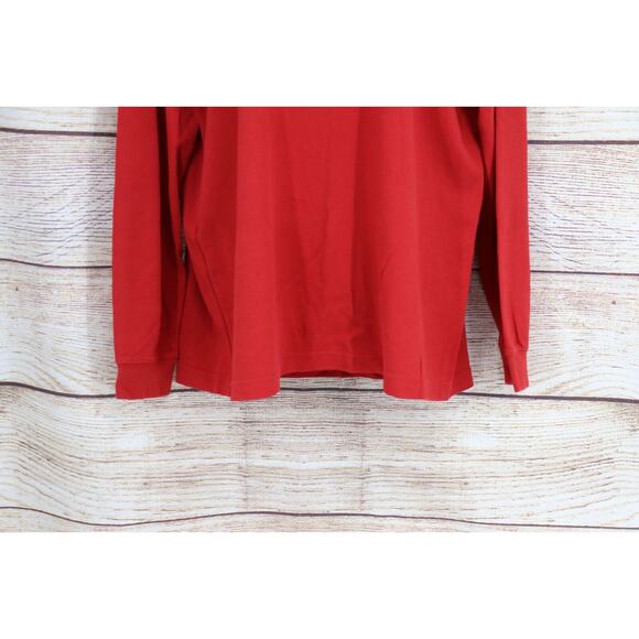 VINTAGE St Johns Bay Womens Turtleneck Long Sleeve Top Shirt Size Large Tall Red - Picture 4 of 6